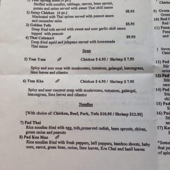 Kaengthai Bistro - Take out menu page 1 - Thai Near Me - Edmonton, Alberta Kaengthai Bistro - Take out menu page 1 - Thai Near Me - Edmonton, Alberta