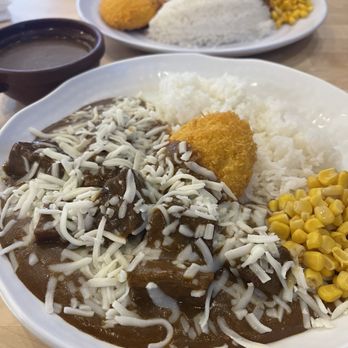 Zen Curry West - Beef Build Your Own Curry, cheese, corn, and a croquette. - Japanese Curry Near Me - Spring Valley, Nevada Zen Curry West - Beef Build Your Own Curry, cheese, corn, and a croquette. - Japanese Curry Near Me - Spring Valley, Nevada