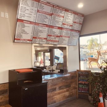 Legacy Burgers - Interior menu board and order counter - Burgers Near Me - Los Angeles, California Legacy Burgers - Interior menu board and order counter - Burgers Near Me - Los Angeles, California