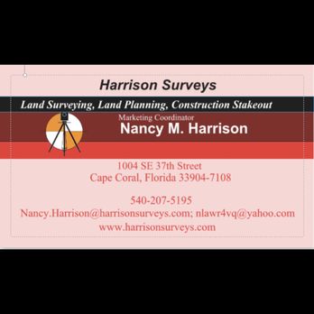 Harrison Surveys - Open 7 days a week! Give us a call! - Land Surveying Near Me - Cape Coral, Florida Harrison Surveys - Open 7 days a week! Give us a call! - Land Surveying Near Me - Cape Coral, Florida