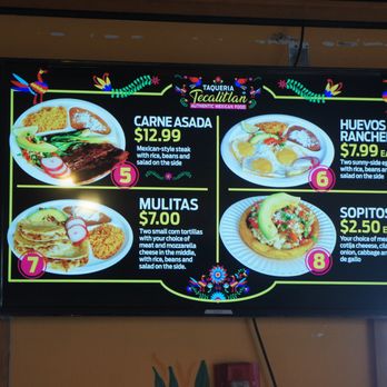 Taqueria Tecalitlan - Menu - Mexican Near Me - Bellingham, Washington Taqueria Tecalitlan - Menu - Mexican Near Me - Bellingham, Washington