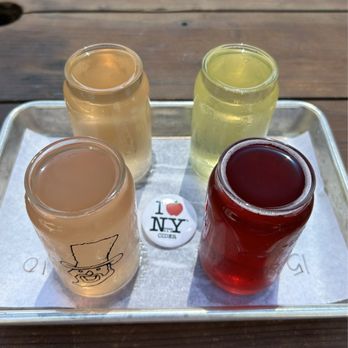 Nitty’s Cider - Cider Flight: Sangria, Lemon Lavender, Raspberry Lemonade, and Watermelon Cucumber ~ $12 - Cideries Near Me - Sacramento, California