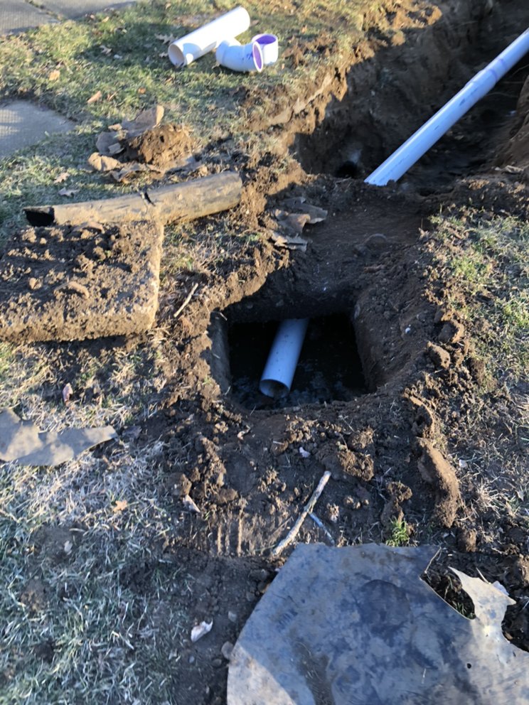 Slide of Central Mass Drain Cleaning