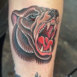 Trilogy Tattoo Studio - The bear (ignore the drop of blood.. I should have wiped it off before I took the picture)
