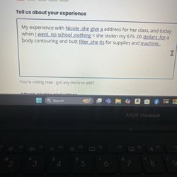 Beautied By Marie - My experience with Nicole was terrible. She gave me an address for her class, but when I arrived, no school nothing.she is a scammer
