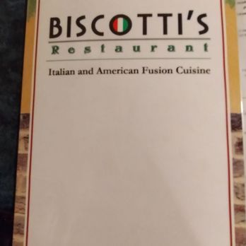 Biscotti's Restaurant - Front of menu - Italian Near Me - Conneaut, Ohio
