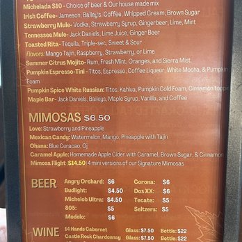 Toasted - Fall Drink Menu - Breakfast & Brunch Near Me - Bakersfield, California