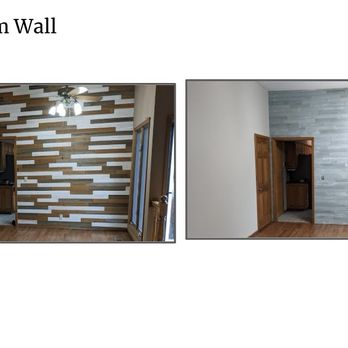 Faith Painting - Before and after of my dining room. The blue wall gets complimented all the time. Thanks for your expertise, Brandi! - Painters Near Me - San Jose, California Faith Painting - Before and after of my dining room. The blue wall gets complimented all the time. Thanks for your expertise, Brandi! - Painters Near Me - San Jose, California