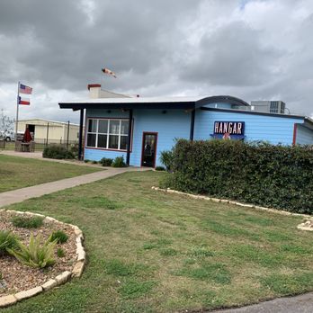 Hangar 6 Air Cafe - Exterior view. - American Near Me - Uvalde, Texas Hangar 6 Air Cafe - Exterior view. - American Near Me - Uvalde, Texas