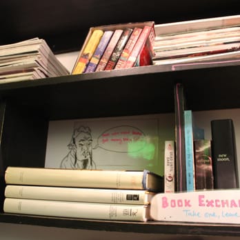Baked & Wired - Their mini book exchange shelf! - Bakeries Near Me - Washington, DC, District of Columbia