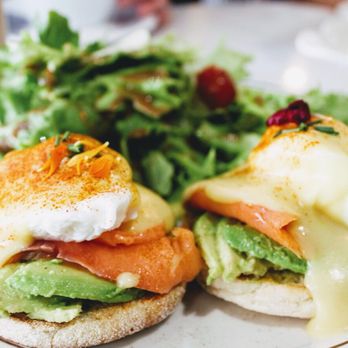 Basilur - Smoked salmon eggs Benedict - Coffee & Tea Near Me - Buena Park, California