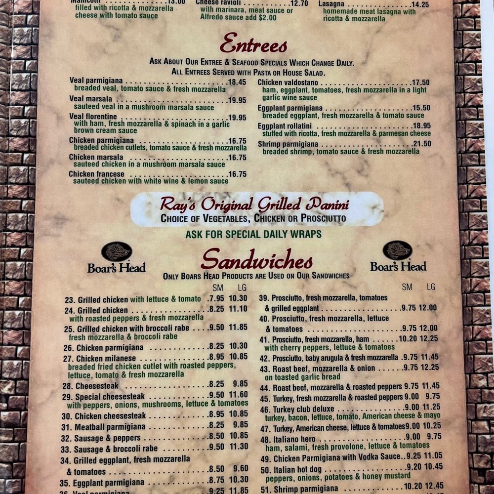 Ray's Real Pizza - Menu - Pizza Near Me - Hazlet, New Jersey Ray's Real Pizza - Menu - Pizza Near Me - Hazlet, New Jersey