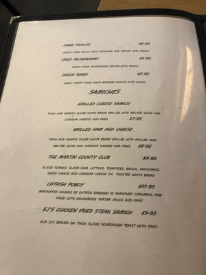 Menu photo 7 EJs Cotton Pickin Dive Stanton, TX
