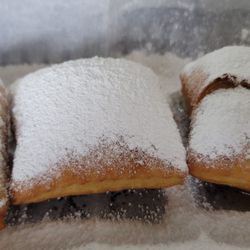 Beignet Baton Rouge - Beignets trio. One basic and two stuffed.