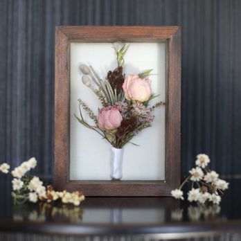 Black Botanical Press - Preserved boutonnière - Floral Designers Near Me - Olympia, Washington
