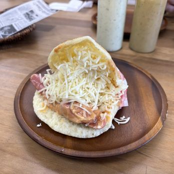 Nova Bakery - Salchicha Arepa - Bakeries Near Me - Long Beach, California