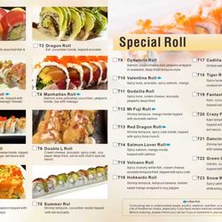 Dinner menu