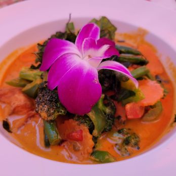 Monkey Thai Restaurant & Bar - Salmon with curry - Thai Near Me - Alameda, California Monkey Thai Restaurant & Bar - Salmon with curry - Thai Near Me - Alameda, California