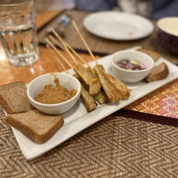 Lemon Grass Thai Cuisine - Satay Gai sticks - Thai Near Me - Fairbanks, Alaska Lemon Grass Thai Cuisine - Satay Gai sticks - Thai Near Me - Fairbanks, Alaska