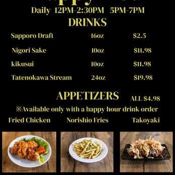 Baikohken Ramen - Happy Hour has started!!
Guess what?Beer is only $2.5!!!! - Ramen Near Me - San Diego, California Baikohken Ramen - Happy Hour has started!!
Guess what?Beer is only $2.5!!!! - Ramen Near Me - San Diego, California