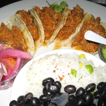 Jaguar Restaurant - Coconut Grove - Taquitos Yucatan: typical interior Mexican cochinita pibil pulled pork tacos - Latin American Near Me - Miami, Florida