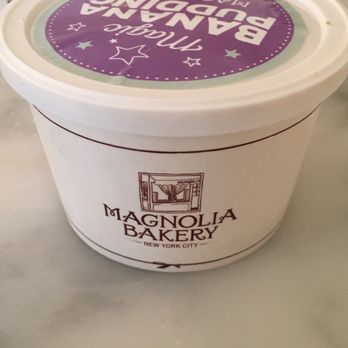 Magnolia Bakery - July flavor of the month: coconut flakes, chocolate chips, and crust layered banana pudding! Yum!! Size: S - Bakeries Near Me - Chicago, Illinois Magnolia Bakery - July flavor of the month: coconut flakes, chocolate chips, and crust layered banana pudding! Yum!! Size: S - Bakeries Near Me - Chicago, Illinois