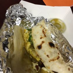 La Esmeralda ,Taqueria - My breakfast burrito and it's delicious! Always get great food from here
