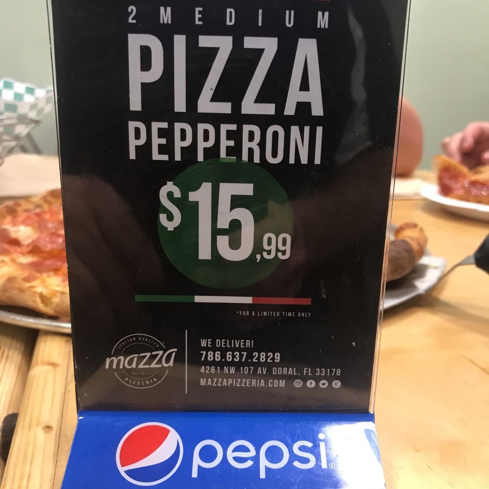 Mazza Pizzeria - The deal of everyday. - Pizza Near Me - Doral, Florida