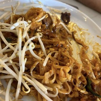 La Moon Thai Eatery - Pad Thai after my daughter took a few bites - she could t wait for me to take a photo - Thai Near Me - San Diego, California La Moon Thai Eatery - Pad Thai after my daughter took a few bites - she could t wait for me to take a photo - Thai Near Me - San Diego, California