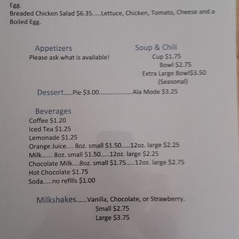 Korner Cafe - the menu for the restaurant - Desserts Near Me - Latham, Illinois Korner Cafe - the menu for the restaurant - Desserts Near Me - Latham, Illinois