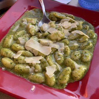 Marcello Pizza Napoli - House made Gnocchi with pesto - Caterers Near Me Marcello Pizza Napoli - House made Gnocchi with pesto - Caterers Near Me
