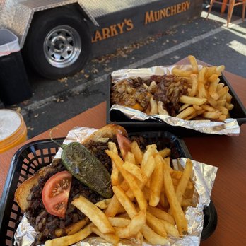 Marky’s Munchery - Markey's Famous Cheese Steak Combo Chili and Cheese Classic Dog Combo - Food Stands Near Me - Alexandria, Virginia