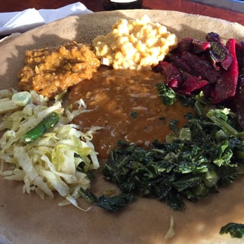 Ranch Side Cafe - Interior of Ranch Side Cafe, where I had some good tasting Ethiopian food. This is the vegetable platter, served on injera bread. - American Near Me - Sylmar, California Ranch Side Cafe - Interior of Ranch Side Cafe, where I had some good tasting Ethiopian food. This is the vegetable platter, served on injera bread. - American Near Me - Sylmar, California