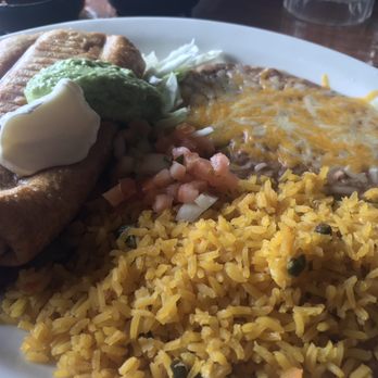 Mexico Restaurant - Chicken Chimichanga plate - Mexican Near Me - Honolulu, Hawaii