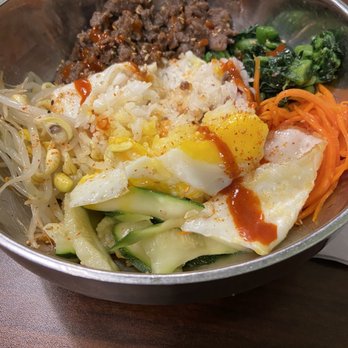 KOGI Korean BBQ - Bibimbap (S1)- already broke the egg - Korean Near Me - Tucson, Arizona KOGI Korean BBQ - Bibimbap (S1)- already broke the egg - Korean Near Me - Tucson, Arizona
