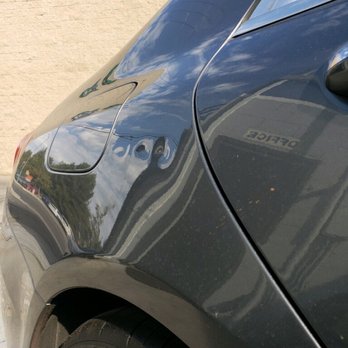 IQ Collision Center - Damage to the rear passenger side before the repair - Body Shops Near Me - Tarzana, California