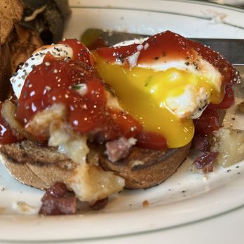 Adirondack Mountain Coffee Cafe - Poached eggs on fresh rye toast - Coffee Roasteries Near Me - Upper Jay, New York