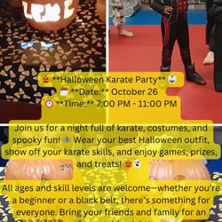 Sidekicks Martial Arts - Join us for our annual Halloween Party!
Give us a call to get signed up for a night of fun!
(972)492-5444
