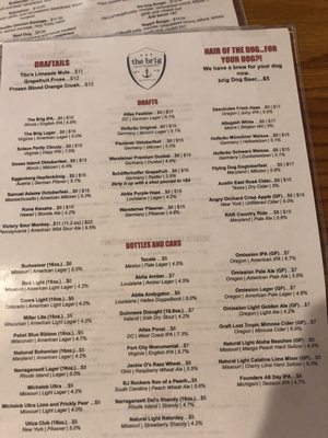 Menu photo 2 The Brig Beergarden Washington, DC, DC Menu photo 2 The Brig Beergarden Washington, DC, DC