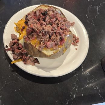 Red River BBQ and Grill - Baked Potato w/ chopped beef - Barbeque Near Me - Katy, Texas Red River BBQ and Grill - Baked Potato w/ chopped beef - Barbeque Near Me - Katy, Texas