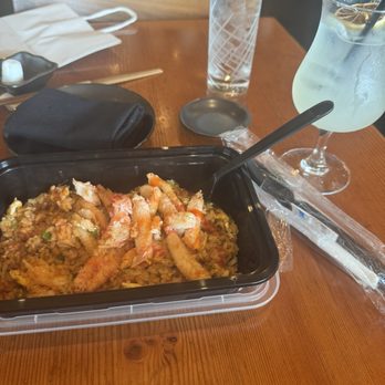 Azumi - On the go so stopped by the Bmore Harbor for a quick snow crab fried rice meal !!! - Sushi Bars Near Me - Baltimore, Maryland