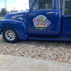 Gibb's Garage Bar & Grille - 55 GMC truck/ entrance by tailgate