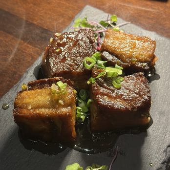 Vince Young Steakhouse - Pork Belly Bites - Steakhouses Near Me - Austin, Texas