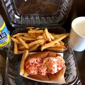 Pauli's - Cold lobster roll with fries and cup of chowda - Sandwiches Near Me - Boston, Massachusetts Pauli's - Cold lobster roll with fries and cup of chowda - Sandwiches Near Me - Boston, Massachusetts