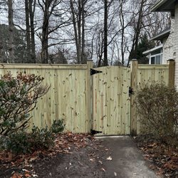 Affordable Fence and Railing - 6' privacy w/top cap, fascia and custom arched gate