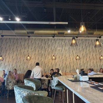 Zaika Gourmet India - Cute wallpaper bar seating - Indian Near Me - Wausau, Wisconsin