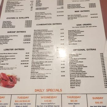 Mo's Seafood - Menu Page 2/2 - Seafood Near Me - Towson, Maryland Mo's Seafood - Menu Page 2/2 - Seafood Near Me - Towson, Maryland