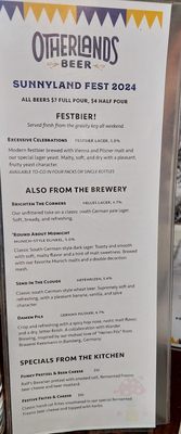Menu photo 4 Otherlands Beer Bellingham, WA