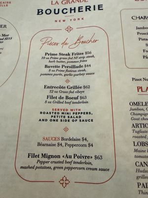 Menu photo 4 La Grande Boucherie New York, NY