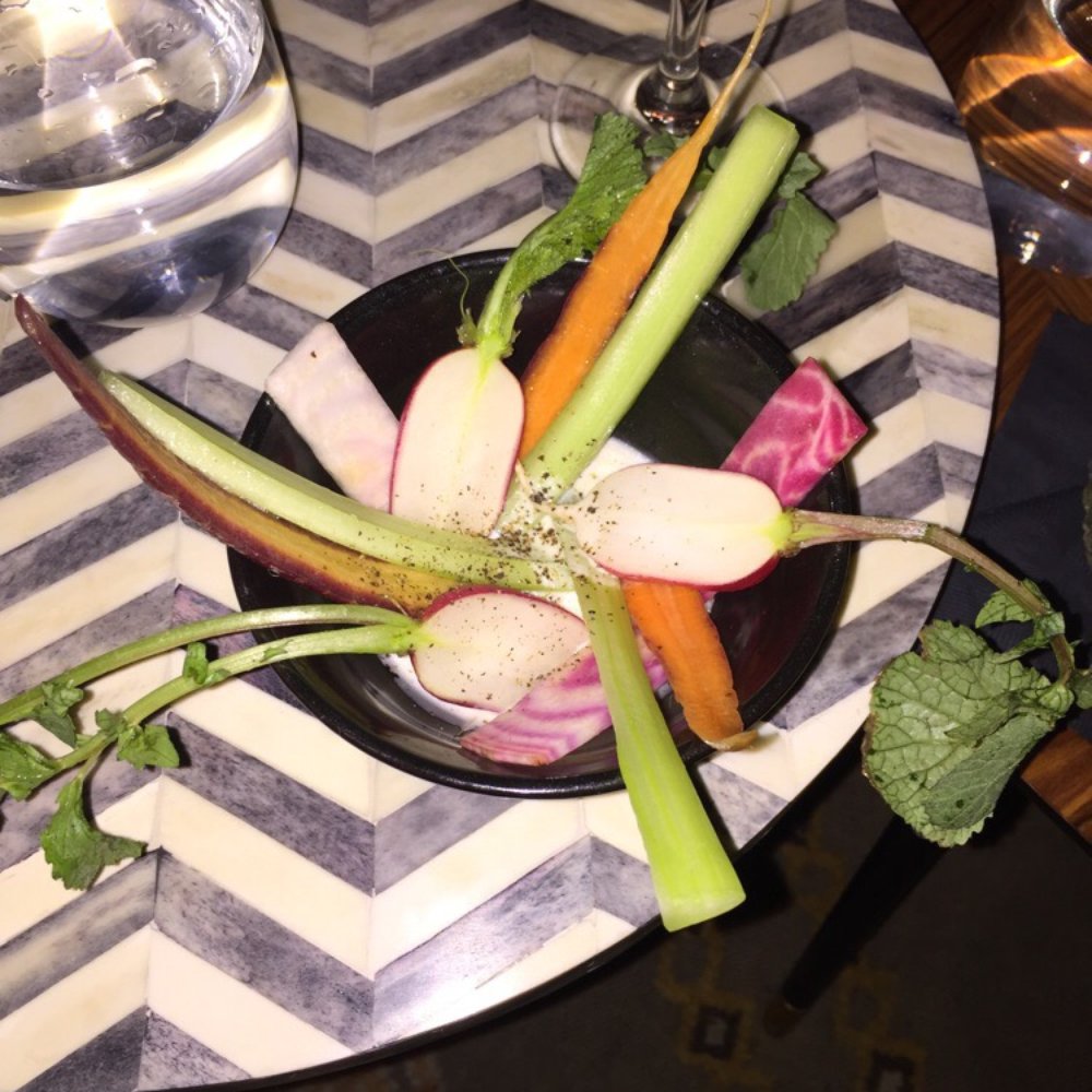 Lazy Bear - Cheddar and duck bone marrow fondue with crudites - New American Near Me - San Francisco, California